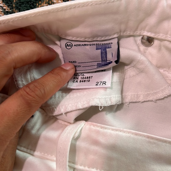 AG Jeans - The Stilt, Cigarette Jeans in White - Picture 2 of 4